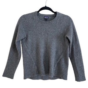 Patagonia Gray Recycled Cashmere Crew Knit Sweater